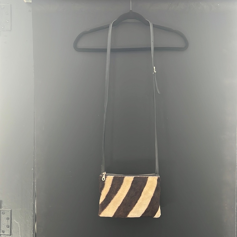 KULU zebra double zip purse